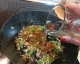 A picture of step 8 of Stuffed Peppers with Ground Beef and Quail Eggs.