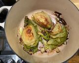 A picture of step 3 of Charred cabbage.
