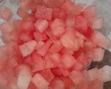Foto langkah ke 1 dari resep Semangka Susu Melon Syrup.