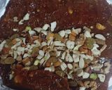 A picture of step 8 of Dry fruits and dates burfi.