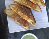 A picture of step 6 of Tandoori Mayo sandwich.