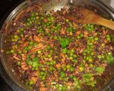 A picture of step 4 of Fried vegetable rice#4weekschallenge.