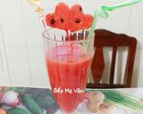 Hình bước làm 4 của món Sinh tố dưa hấu