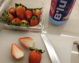 รูปขั้นตอนการทำที่ 1 ของ Strawberry on the blue