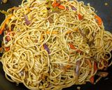 A picture of step 7 of Veg Chowmein.