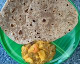 A picture of step 4 of Layered Chappathi (Traditional Indian wheat bread).