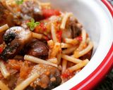 Foto del paso 8 de la receta: Fideos a la cazuela con costillas, Portobello y sobrasada