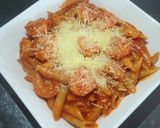 Foto del paso 6 de la receta: Penne Rigate en Salsa de Camarones a la Diabla