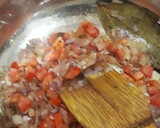 A picture of step 3 of Palak paneer.