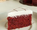 Foto langkah ke 10 dari resep Red Velvet Tanpa Terigu (No Mixer, Bisa Oven/Kukus).