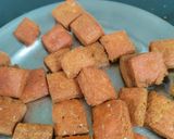 A picture of step 9 of Beetroot shakarpara.