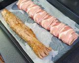 Baconba tekert sertésszűz recept fázis 3 fotója