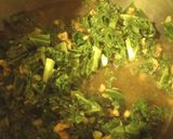 A picture of step 2 of Kale Greens with Bits of the Bovine.