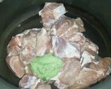 A picture of step 2 of Mutton Harees / Hareesa.