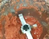 A picture of step 2 of Tricolour dhoklas.