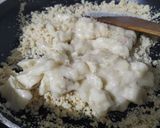 A picture of step 4 of Banana Sooji Halwa.