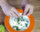 Foto del passaggio 6 della ricetta Fiori di zucca ripieni alla feta, melanzane e menta