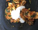 A picture of step 4 of Mushroom Briyani.