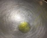 A picture of step 4 of Palak paneer.