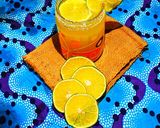 A picture of step 5 of GOT drinks, (Ginger, orange and tamarind)🍊.