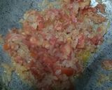 A picture of step 1 of Masala pav.