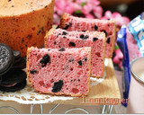 Foto langkah ke 10 dari resep Strawberry Oreo Milk Chiffon Cake .Krucils pasti suka.