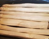 Une image de l'étape 1 de Asperges blanches à la Flamande (Keto, Ig bas).