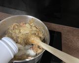 Une image de l'étape 3 de Tarte endives quenelles jambon champignons au fromage de chèvre.