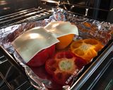 A picture of step 10 of Stir-Fried Instant Noodles Stuffed Bell Peppers.