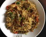A picture of step 4 of Spicy Eggplant and Pasta.