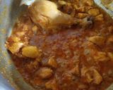 A picture of step 2 of Chicken methi.