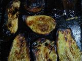 Berenjenas asadas al filet