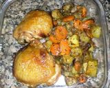 Foto del paso 3 de la receta: Pollo crocante con vegetales al horno (hornito electrico en este caso)