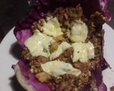 Foto del paso 6 de la receta: Tarta de verduras, carne y queso. (Base de Repollo)