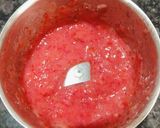 A picture of step 1 of Strawberry Srikhand.