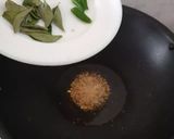 A picture of step 1 of Rava Upma.