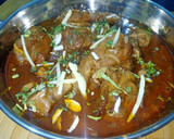 A picture of step 7 of Chicken Qorma.