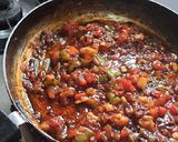 A picture of step 6 of Spicy Peri peri American vegetable pasta masala.