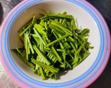 Hình bước làm 1 của món Tim cật xào hẹ
