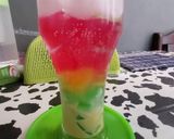 Foto langkah ke 2 dari resep Agar Rainbow Milky Soda 😍😘.