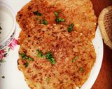 A picture of step 12 of Saboodana aloo pan cake.