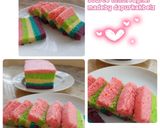 Foto langkah ke 7 dari resep Steamed rainbow cake.