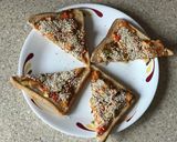 A picture of step 4 of Mogo (cassava or also known as Tapioca)toast.