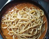 Foto del paso 6 de la receta: Spaghetti ranchero en salsa de tomate, chorizo y champiñón