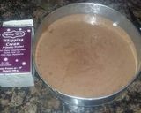 A picture of step 2 of Micky mouse chocoate cake.