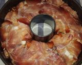 A picture of step 1 of Rice Timbale with Smoked Scamorza and Speck.