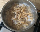A picture of step 4 of Sausage Pasta.