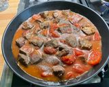 Une image de l'étape 7 de Bœuf aux tomates et gingembre.