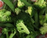 A picture of step 3 of Greens and sesame seeds.