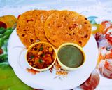 A picture of step 4 of મિસ્સી રોટી.